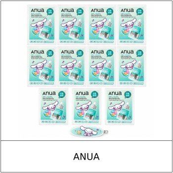 [ANUA] ★ Sale 5% ★ (oy) PDRN Hyaluronic Acid Capsule 100 Serum Mask Cinnamoroll Edition 23ml x 11 Sheets (10+1) + Cinnamoroll Hairpin / 6350(3) / 40,000 won()