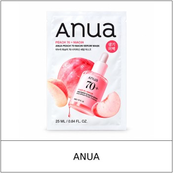 [ANUA] ★ Sale 5% ★ (oy) Peach 70 Niacin Serum Mask 25ml (1 Sheet) / 6350(44) / 4,000 won()