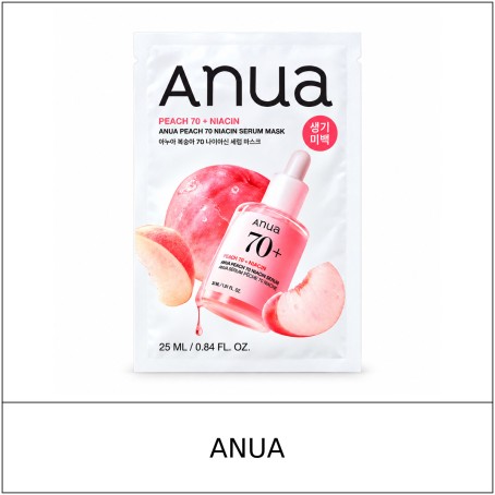 [ANUA] ★ Sale 5% ★ (oy) Peach 70 Niacin Serum Mask 25ml (1 Sheet) / 6350(44) / 4,000 won()