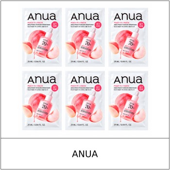 [ANUA] ★ Sale 5% ★ (oy) Peach 70 Niacin Serum Mask 25ml x 6 Sheets (5+1) / 8150(6) / 20,000 won()