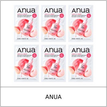 [ANUA] ★ Sale 5% ★ (oy) Peach 70 Niacin Serum Mask 25ml x 6 Sheets (5+1) / 8150(6) / 20,000 won()