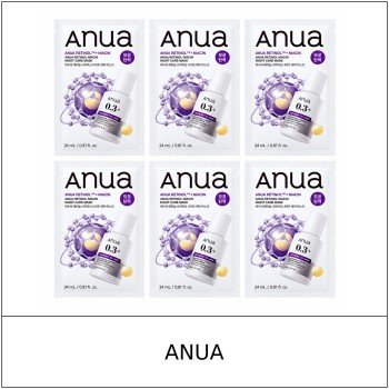 [ANUA] ★ Sale 5% ★ (oy) Retinol Niacin Night Care Mask 24ml x 6 Sheets (5+1) / 8150(6) / 20,000 won()