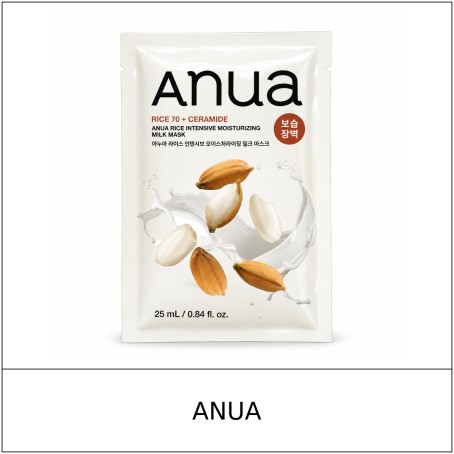 [ANUA] ★ Sale 5% ★ (oy) Rice Intensive Moisturizing Milk Mask 25ml (1 Sheet) / 6350(44) / 4,000 won()