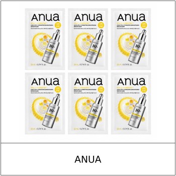 [ANUA] ★ Sale 5% ★ (oy) Vita C Porestrix Brightening Serum Mask 22ml x 6 Sheets (5+1) / 8150(6) / 20,000 won()