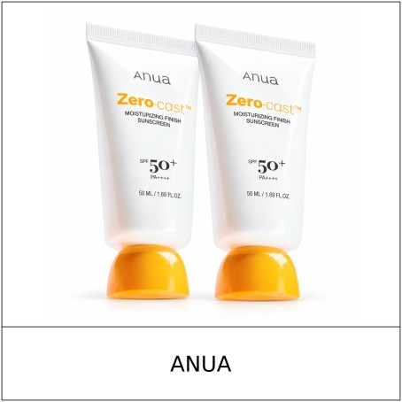 [ANUA] ★ Sale 5% ★ (oy) Zero-Cast Moisturizing Finish Sunscreen 50ml x 2 / 51350(6) / 34,900 won()