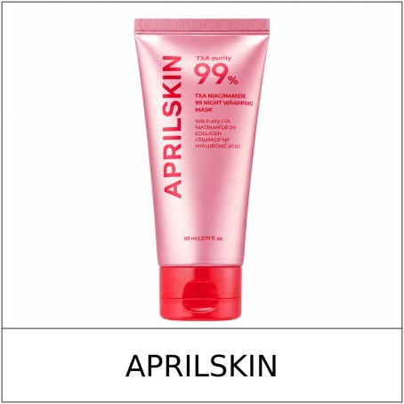 [APRILSKIN] ★ Sale 5% ★ (oy) TXA Niacinamide 99 Night Wrapping Mask 80ml / 51250(10) / 23,800 won()