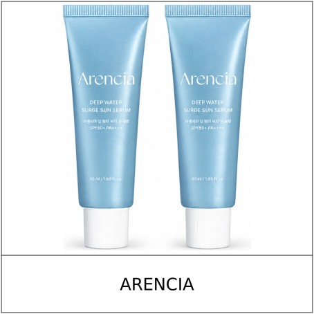 [ARENCIA] ★ Sale 5% ★ (oy) Deep Water Surge Sun Serum SPF50+ PA++++ Set 50ml x 2 (1+1) / 52250(8) / 25,000 won()