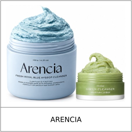 [ARENCIA] ★ Sale 5% ★ (oy) Fresh Royal Blue Hyssop Cleanser Set 120g + Fresh Green Cleanser 15g / 70250(6) / 23,000 won()