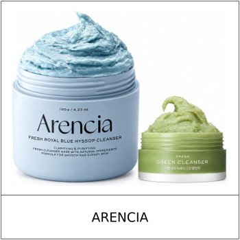 [ARENCIA] ★ Sale 5% ★ (oy) Fresh Royal Blue Hyssop Cleanser Set 120g + Fresh Green Cleanser 15g / 70250(6) / 23,000 won()