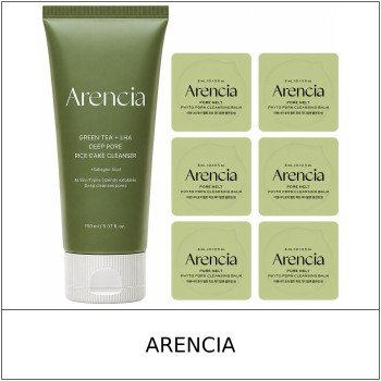 [ARENCIA] ★ Sale 5% ★ (oy) Green Tea LHA Deep Pore Cleanser Set 150g + PDRN Cleansing Balm 3g x 6 / 25250(6) / 28,000 won()
