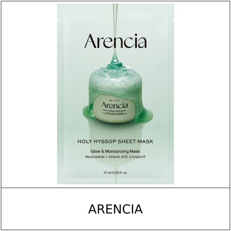 [ARENCIA] ★ Sale 5% ★ (oy) Holy Hyssop Sheet Mask 27ml x 1 Sheet / 6350(44) / 4,000 won()