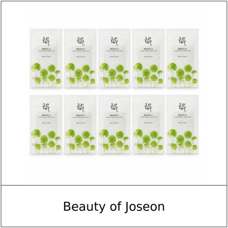 [Beauty of Joseon] ★ Sale 5% ★ (oy) Centella Asiatica Calming Mask 25ml x 10 Sheets / 52250(4) / 25,000 won()