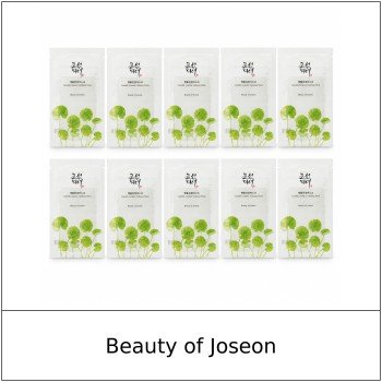 [Beauty of Joseon] ★ Sale 5% ★ (oy) Centella Asiatica Calming Mask 25ml x 10 Sheets / 52250(4) / 25,000 won()