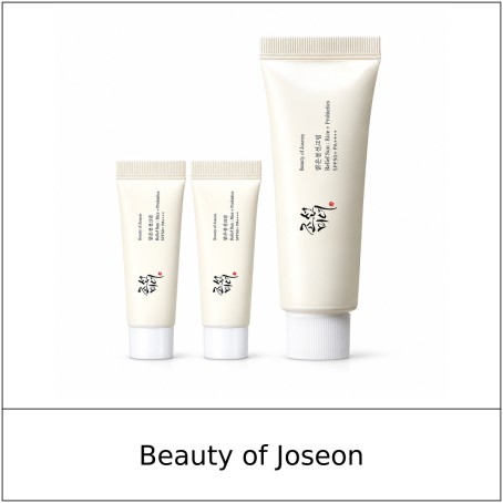 [Beauty of Joseon] ★ Sale 5% ★ (oy) Relief Sun Rice + Probiotics 50ml Set (+10ml x 2) / 8150(10) / 20,000 won()
