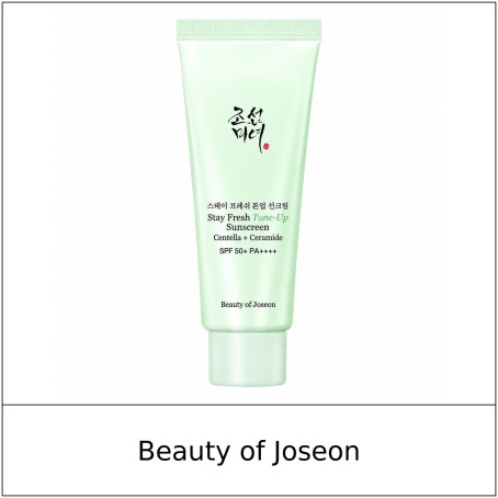 [Beauty of Joseon] ★ Sale 5% ★ (oy) Stay Fresh Tone-Up Sunscreen Centella + Ceramide Green 50ml / 26150(13) / 18,000 won()