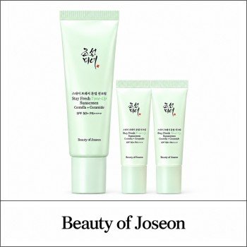 [Beauty of Joseon] ★ Sale 10% ★ (oy) Stay Fresh Tone-Up Sunscreen Green Set (50ml+10mlx2ea) / 8199(10) / 20,000 won()