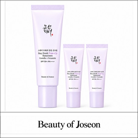 [Beauty of Joseon] ★ Sale 10% ★ (oy) Stay Fresh Tone-Up Sunscreen Purple Set (50ml+10mlx2ea) / 8199(10) / 20,000 won()