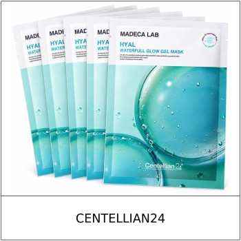 [CENTELLIAN24] ★ Sale 5% ★ (oy) Madeca Lab Hyal Waterfull Glow Gel Mask Set 22g x 5 Sheets / 7250(10) / 30,000 won()