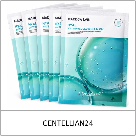 [CENTELLIAN24] ★ Sale 5% ★ (oy) Madeca Lab Hyal Waterfull Glow Gel Mask Set 22g x 5 Sheets / 7250(10) / 30,000 won()