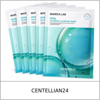 [CENTELLIAN24] ★ Sale 5% ★ (oy) Madeca Lab Hyal Waterfull Glow Gel Mask Set 22g x 5 Sheets / 7250(10) / 30,000 won()