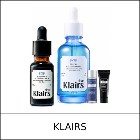 [KLAIRS] ★ Sale 5% ★ (n) Blue Youth Activating Drop 20ml + Blue AC Serum 50g + Toner 30ml + Blue Cream 20g Gift Set / 40550(3) / 56,000 won()