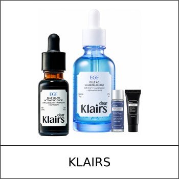 [KLAIRS] ★ Sale 5% ★ (n) Blue Youth Activating Drop 20ml + Blue AC Serum 50g + Toner 30ml + Blue Cream 20g Gift Set / 40550(3) / 56,000 won()