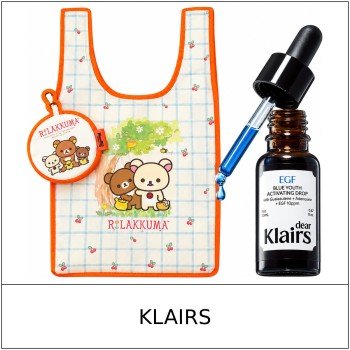 [KLAIRS] ★ Sale 5% ★ (oy) Blue Youth Activating Drop Rilakkuma Set 20ml + Blue Shopping Bag / 66250(8) / 29,500 won()