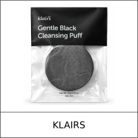 [KLAIRS] ★ Sale 5% ★ (n) Gentle Black Cleansing Puff 1 Piece / 8150(66) / 2,000 won()