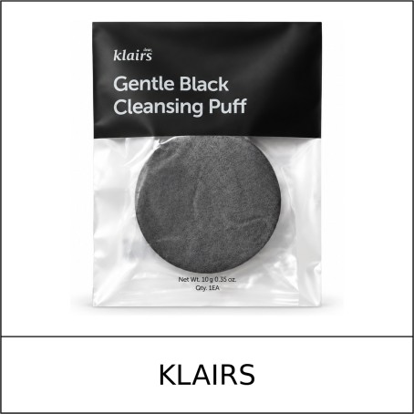 [KLAIRS] ★ Sale 5% ★ (n) Gentle Black Cleansing Puff 1 Piece / 8150(66) / 2,000 won()