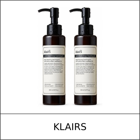 [KLAIRS] ★ Sale 5% ★ (n) Gentle Black Deep Cleansing Oil 150ml x 2 / 14350(4) / 37,800 won()