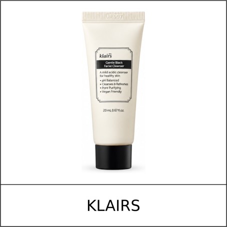 [KLAIRS] ★ Sale 5% ★ (n) Gentle Black Facial Cleanser 20ml / 0550(20) / 5,500 won()