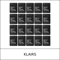 [KLAIRS] ★ Sale 5% ★ (n) Midnight Blue Calming Sheet Mask 25ml x 20 Sheets / 4550(2) / 60,000 won()