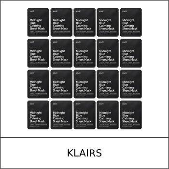 [KLAIRS] ★ Sale 5% ★ (n) Midnight Blue Calming Sheet Mask 25ml x 20 Sheets / 4550(2) / 60,000 won()