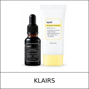 [KLAIRS] ★ Sale 5% ★ (n) Midnight Blue Youth Activating Drop 20ml + All-day Airy Sunscreen 50g / 14450(8) / 49,000 won()