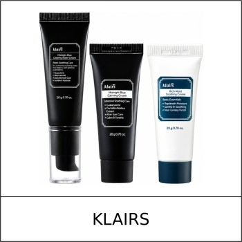 [KLAIRS] ★ Sale 5% ★ (n) Mini Cream Trio: Blue Calming Cream 20g + Clearing Water Cream 20g + Rich Moist Soothing Cream 20g / 20350(7) / 33,500 won()