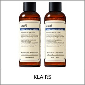 [KLAIRS] ★ Sale 5% ★ (n) Supple Preparation Facial Toner Double Set 180ml x 2 / 95350(3) / 39,800 won()