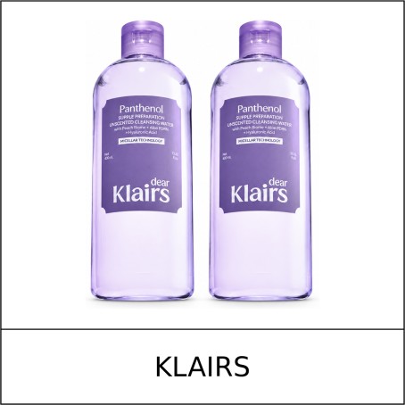 [KLAIRS] ★ Sale 5% ★ (n) Supple Preparation Unscented Cleansing Water 400ml x 2 / 95350(1) / 39,800 won()