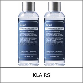 [KLAIRS] ★ Sale 5% ★ (n) Supple Preparation Unscented Toner Double Set 180ml x 2 / 95350(3) / 39,800 won()