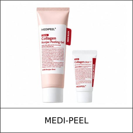 [MEDI-PEEL] ★ Sale 5% ★ (oy) Red Lacto Collagen Konjac Peeling Gel Set (95ml+15ml) / 44150(8) / 16,000 won()