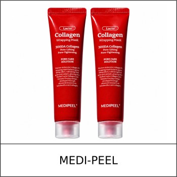 [MEDI-PEEL] ★ Sale 5% ★ (oy) Red Lacto Collagen Wrapping Mask Double Set (70mlx2ea) / 24350(6) / 38,000 won()