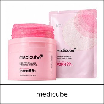 [MEDICUBE] ★ Sale 5% ★ (oy) PDRN Pink Collagen Toning Gel Toner Pad Refill Set (70ea+70ea) / 79250(3) / 33,000 won()