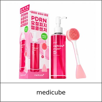 [MEDICUBE] ★ Sale 5% ★ (oy) PDRN Hydrating Gel Cleanser Set 200ml + Cleansing Brush / 98150(5) / 21,000 won()