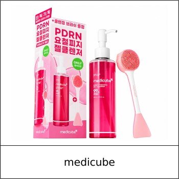 [MEDICUBE] ★ Sale 5% ★ (oy) PDRN Hydrating Gel Cleanser Set 200ml + Cleansing Brush / 98150(5) / 21,000 won()
