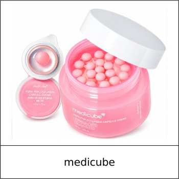 [MEDICUBE] ★ Sale 5% ★ (oy) PDRN Pink Collagen Capsule Cream Set 55g + 4.5g x 2 / 0350(8) / 33,300 won()