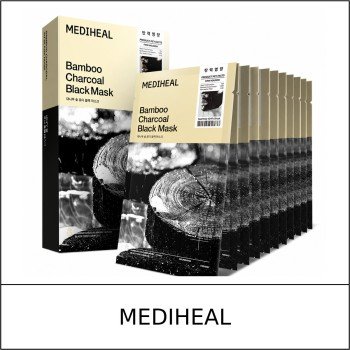 [MEDIHEAL] ★ Sale 5% ★ (oy) Bamboo Charcoal 4D Black Mask (25mlx10ea) 1 Pack / 7250(5) / 30,000 won()