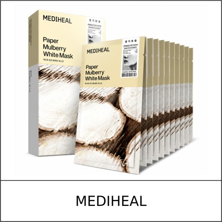 [MEDIHEAL] ★ Sale 5% ★ (oy) Paper Mulberry 4D White Mask (25mlx10ea) 1 Pack / 7250(5) / 30,000 won()