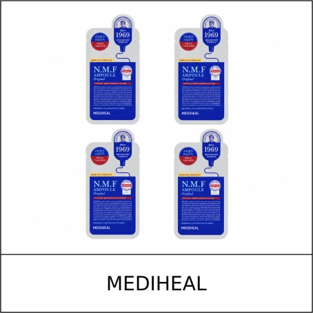 [MEDIHEAL] ★ Sale 5% ★ (oy) The N.M.F Ampoule Mask Original Set (27mlx4ea(2+2)) 1 Pack / 4550(12) / 6,000 won()