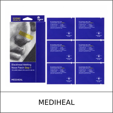 [MEDIHEAL] ★ Sale 5% ★ (oy) Blackhead Melting Clear Nose Patch Step 1 (3mlx6ea) 1 Pack / 0950(20) / 9,900 won()