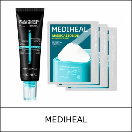 [MEDIHEAL] ★ Sale 5% ★ (oy) Madecassoside Derma Cream Set (50ml + Blemish Pads 6pcs) / 70250(10) / 23,000 won()