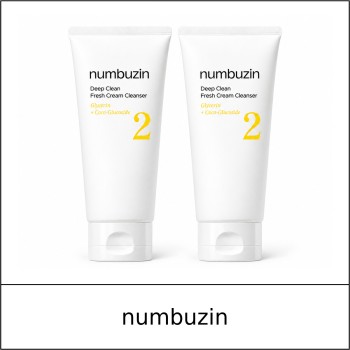 [NUMBUZIN] ★ Sale 10% ★ (oy) No.2 Deep Clean Fresh Cream Cleanser Double Set (120mlx2ea) / 62199(5) / 14,000 won()